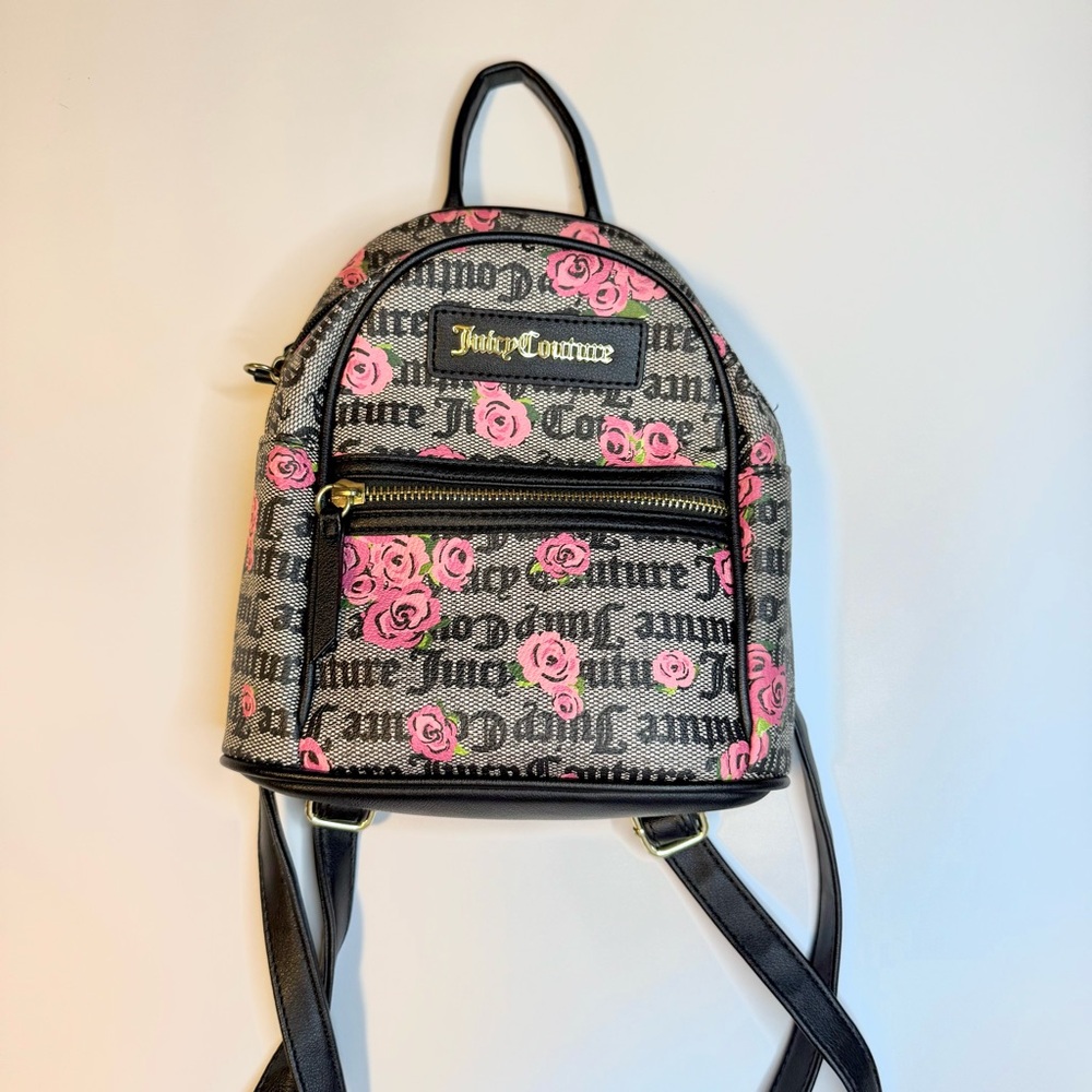 Juicy Couture Pink and Black Backpack